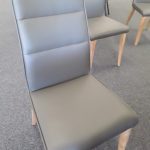 Dinning Chair Vinyl Grey